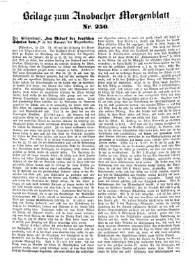 Ansbacher Morgenblatt Dienstag 22. Oktober 1861