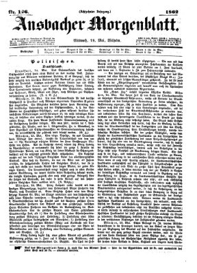 Ansbacher Morgenblatt Mittwoch 28. Mai 1862