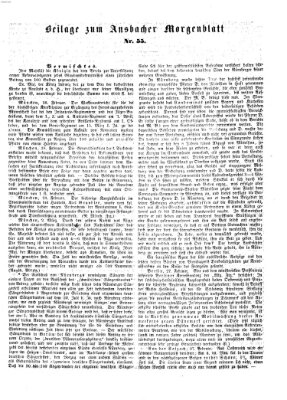 Ansbacher Morgenblatt Mittwoch 5. März 1862