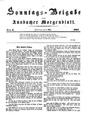 Ansbacher Morgenblatt Sonntag 2. März 1862