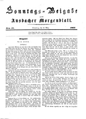 Ansbacher Morgenblatt Sonntag 16. März 1862