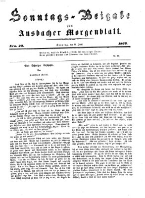 Ansbacher Morgenblatt Sonntag 8. Juni 1862