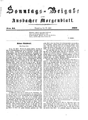 Ansbacher Morgenblatt Sonntag 15. Juni 1862