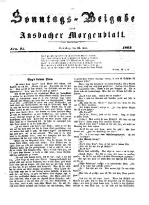 Ansbacher Morgenblatt Sonntag 22. Juni 1862