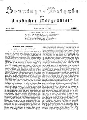 Ansbacher Morgenblatt Sonntag 29. Juni 1862