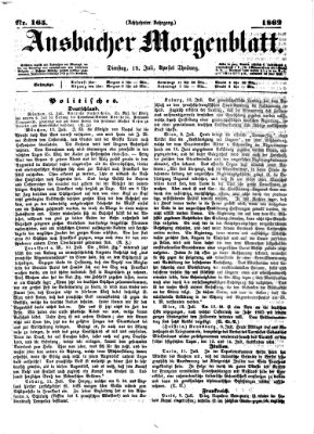 Ansbacher Morgenblatt Dienstag 15. Juli 1862