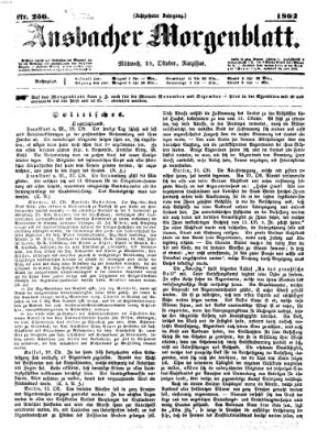 Ansbacher Morgenblatt Mittwoch 29. Oktober 1862