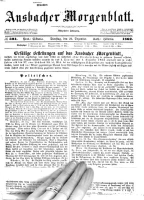 Ansbacher Morgenblatt Dienstag 23. Dezember 1862