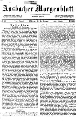 Ansbacher Morgenblatt Mittwoch 7. Januar 1863