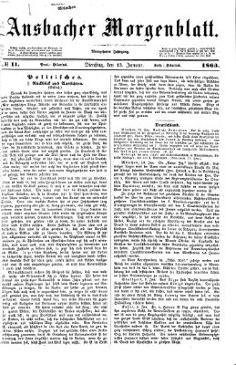 Ansbacher Morgenblatt Dienstag 13. Januar 1863