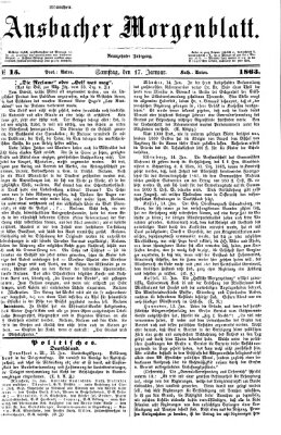 Ansbacher Morgenblatt Samstag 17. Januar 1863