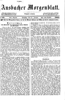 Ansbacher Morgenblatt Samstag 31. Januar 1863