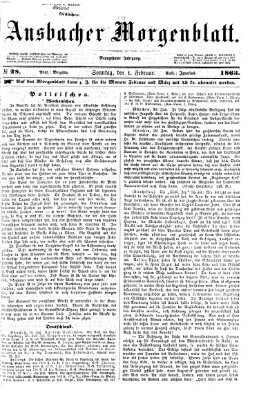 Ansbacher Morgenblatt Sonntag 1. Februar 1863