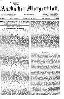 Ansbacher Morgenblatt Freitag 6. März 1863