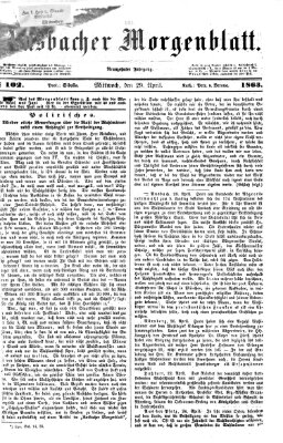 Ansbacher Morgenblatt Mittwoch 29. April 1863