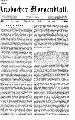 Ansbacher Morgenblatt Mittwoch 27. Mai 1863