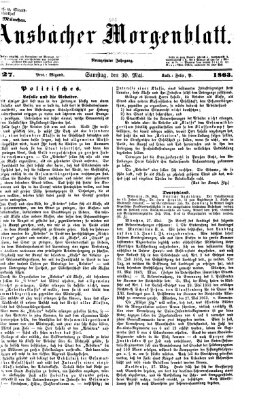 Ansbacher Morgenblatt Samstag 30. Mai 1863