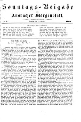 Ansbacher Morgenblatt Sonntag 18. Januar 1863