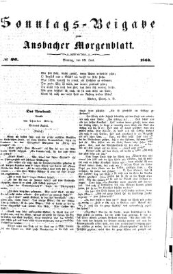 Ansbacher Morgenblatt Sonntag 28. Juni 1863