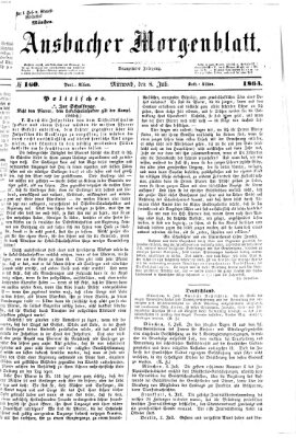 Ansbacher Morgenblatt Mittwoch 8. Juli 1863