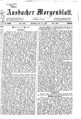 Ansbacher Morgenblatt Samstag 11. Juli 1863