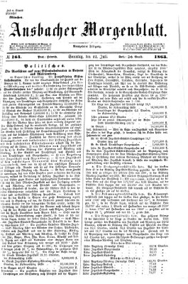 Ansbacher Morgenblatt Sonntag 12. Juli 1863