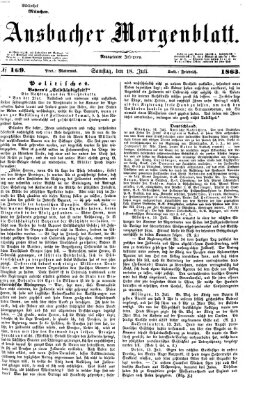 Ansbacher Morgenblatt Samstag 18. Juli 1863