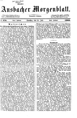 Ansbacher Morgenblatt Samstag 25. Juli 1863