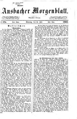 Ansbacher Morgenblatt Sonntag 26. Juli 1863