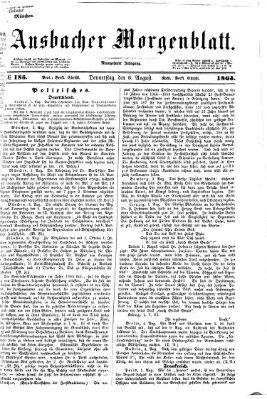 Ansbacher Morgenblatt Donnerstag 6. August 1863