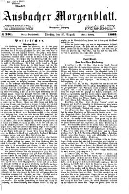 Ansbacher Morgenblatt Dienstag 25. August 1863