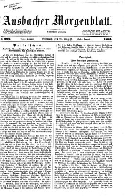 Ansbacher Morgenblatt Mittwoch 26. August 1863