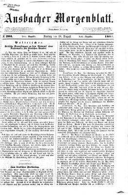 Ansbacher Morgenblatt Freitag 28. August 1863