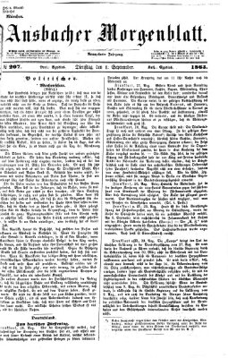 Ansbacher Morgenblatt Dienstag 1. September 1863