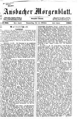 Ansbacher Morgenblatt Donnerstag 15. Oktober 1863