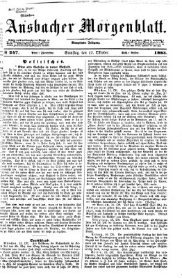 Ansbacher Morgenblatt Samstag 17. Oktober 1863