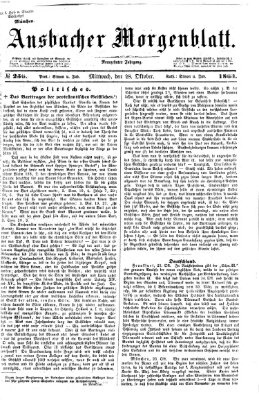 Ansbacher Morgenblatt Mittwoch 28. Oktober 1863