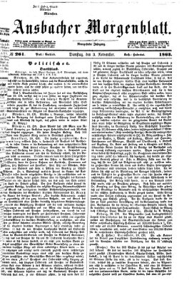 Ansbacher Morgenblatt Dienstag 3. November 1863