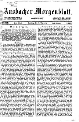 Ansbacher Morgenblatt Samstag 5. Dezember 1863