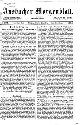 Ansbacher Morgenblatt Dienstag 8. Dezember 1863