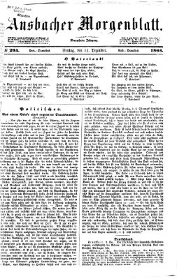 Ansbacher Morgenblatt Freitag 11. Dezember 1863