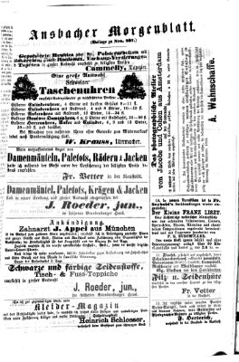 Ansbacher Morgenblatt Dienstag 10. November 1863