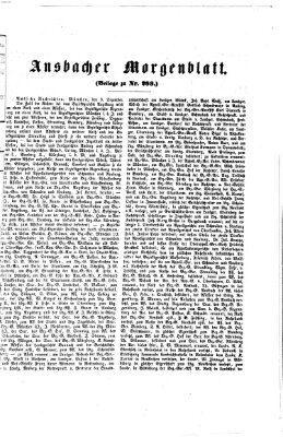 Ansbacher Morgenblatt Samstag 5. Dezember 1863