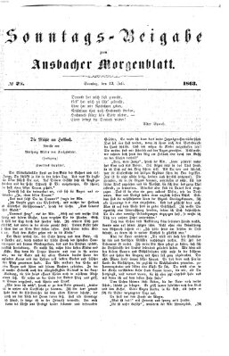 Ansbacher Morgenblatt Sonntag 12. Juli 1863