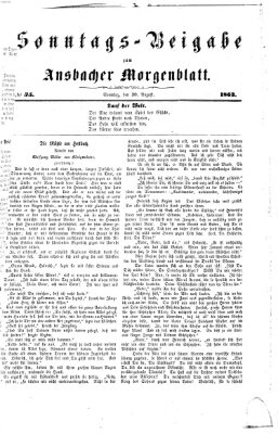 Ansbacher Morgenblatt Sonntag 30. August 1863