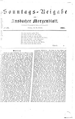 Ansbacher Morgenblatt Sonntag 25. Oktober 1863