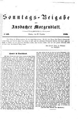 Ansbacher Morgenblatt Sonntag 27. Dezember 1863