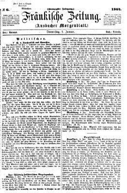 Fränkische Zeitung (Ansbacher Morgenblatt) Donnerstag 7. Januar 1864