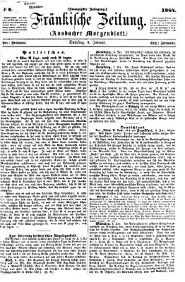 Fränkische Zeitung (Ansbacher Morgenblatt) Samstag 9. Januar 1864