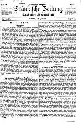 Fränkische Zeitung (Ansbacher Morgenblatt) Dienstag 12. Januar 1864